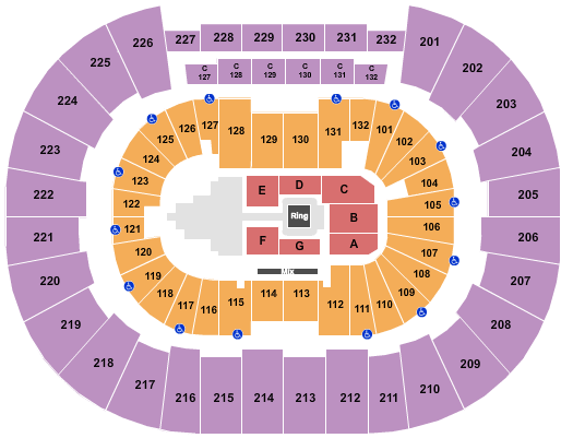 Legacy Arena WWE Seating Chart