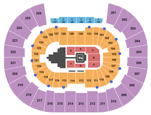 Legacy Arena WWE Seating Chart